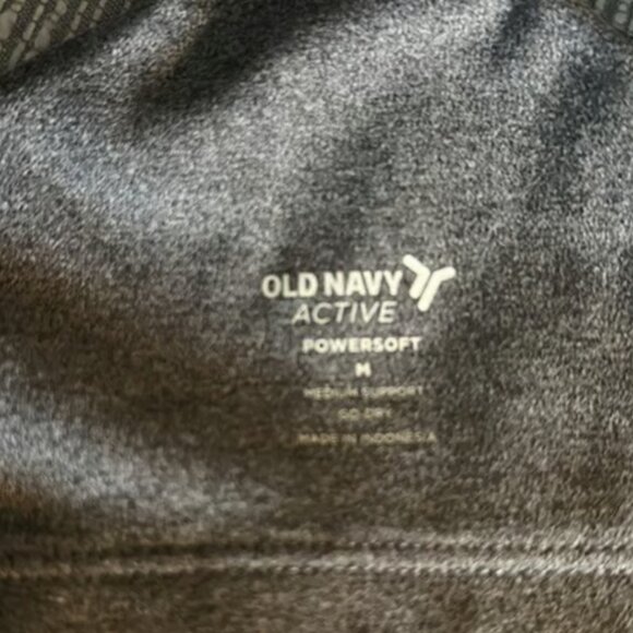 Old Navy Power Sport Gray Sports Bra Size Med EUC #M-015 - Picture 5 of 5